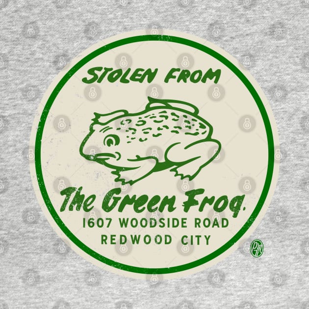 Vintage the Green Frog Bar Redwood City California by StudioPM71